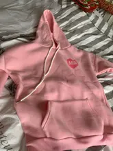 Sweatshirts Hooded Long-Sleeve Printed Female Thick Cute Cartoon Back Velvet