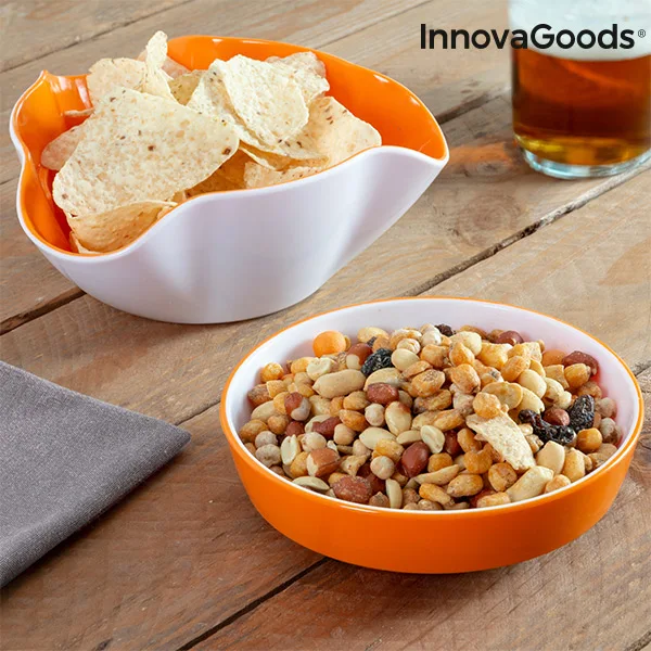 Миски для закусок 2 в 1 InnovaGoods(2 шт.) InnovaGoods