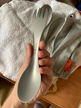 Titanium Spoon Tableware Fork Ultralight Tito Outdoor Camping Picnic Pure