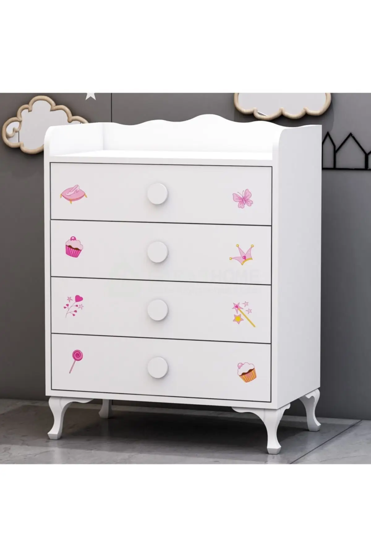 

Garaj Home Dresser Princess 4 Drawers