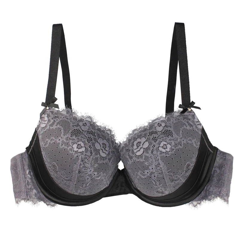 3 Color Plus Size Women Bra 3/4 Cup Underwire Brassiere Ladies Sexy Bralette Push Up Bras Women Underwear 36-46 D-DD-DDD-E-F-G