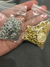 Cadena corta de clavícula de doble capa para mujer, gargantilla de Metal gruesa con cabeza de moneda, estilo Hip Hop, joyería para fiesta