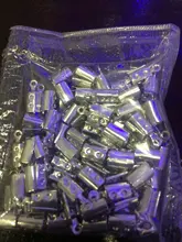 50-100 unids/lote 3MM 5MM plegable sin cerrar abierto crimpado termina de cordón de cuero final consejos cierres cierre para la fabricación de la joyería