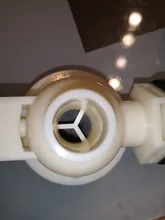 Válvula de bola flotante de llenado automático, interruptor de Control de agua para torre de agua, tanque de agua, ajustable, plástico blanco