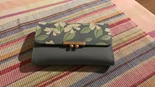 Flower Wallet Purse Female Medium-Printing Womens Cute Fold-Clutch Fashion Three Fresh