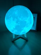 Desk-Lamp Night-Light Bedside Table 3d-Print Timeable Dropship Moon LED
