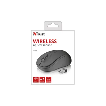 

Trust wireless mouse, optical, Usb microrreceiver, 2x Aaa, 8m,