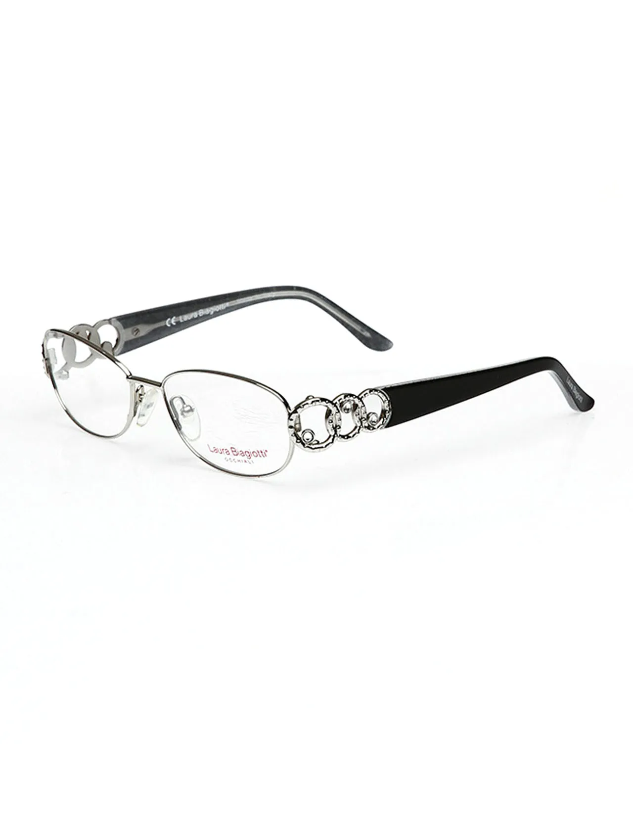 

Markamilla Women Reading Glasses Frame Demo Glasses Eyewear Transparent High Quality WomenLaura Biagiotti LB 009 PNL