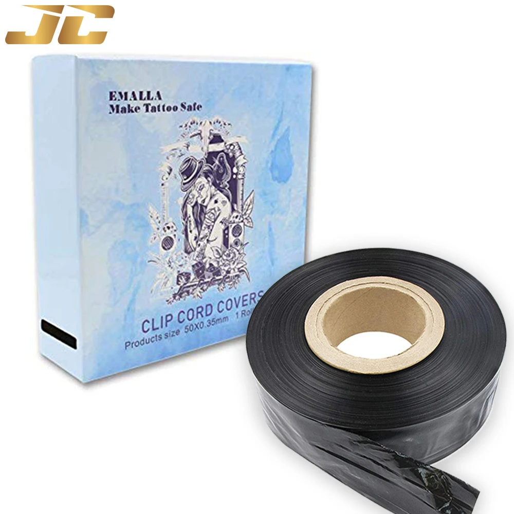 Disposable Tattoo Clip Cord Sleeves Bags Tattoo Machine Covers Roll