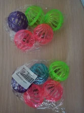 5pcs/Set Funny Cat Ball Toy Hollow Training Cat Interactive Toy Cat Bell Toy For Kitten