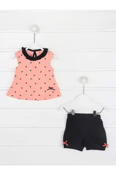 

Powder Baby Girl Shorts Suit