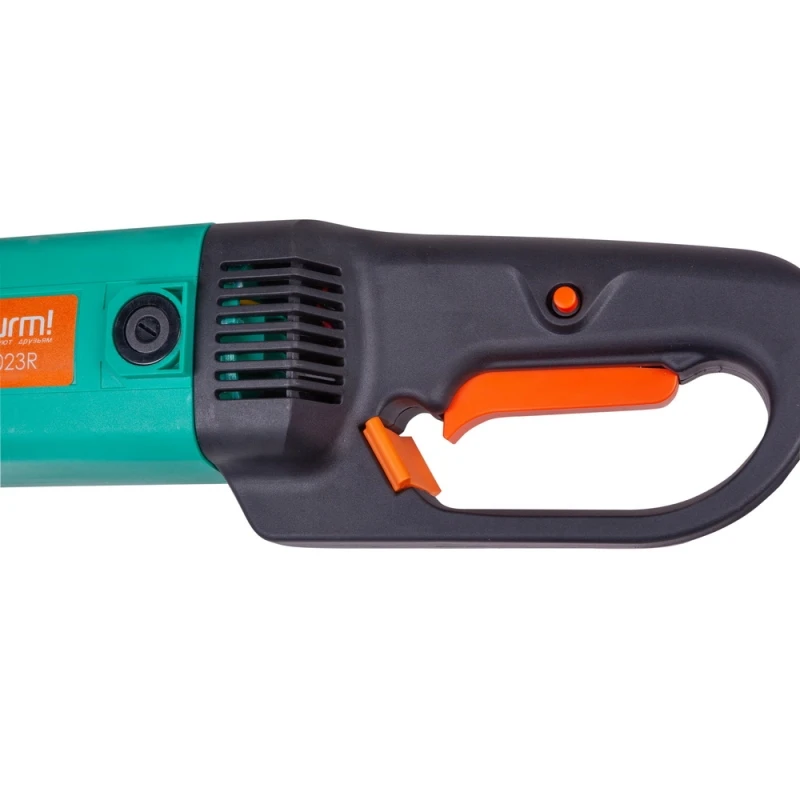 Машина шлифовальная угловая Sturm! AG9023R (Диск 230 мм, мощность 2100 Вт, поворотная рукоятка, дополнительная ручка фиксируется в 3 положениях, блокировка шпинделя)