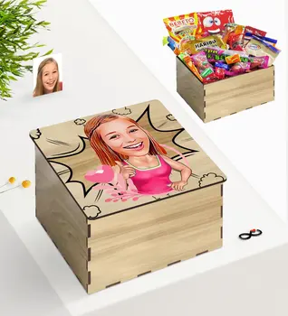 

Tailor-made In Wooden Box Lady Caricature Of Nostalgic Lezzetler Gift Seti-33
