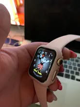 Vidrio + para Apple Watch Serie 6 5 4 3 SE 44mm 40mm watch cuero, iWatch 42mm 38mm Protector de pantalla + cubierta de apple Watch Accesorios