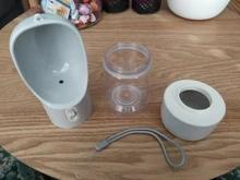 HOOPET-botella de agua portátil para perros, tazón alimentador, botella de comida, para viajes al aire libre, tazón de agua para perros