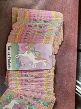 Cartas de Tarot de unicornio de cristal, guía, adivinación, Destino, Juego de mesa, 78 cartas/juegos