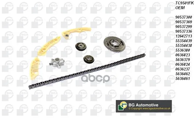 Комплект Цепи Грм Opel / Vauxhall Insignia 2008-, Vectra 2003-2009 Bga арт. TC9501FK