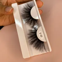 Sirena roja para pestañas, 1 par de pestañas de visón de 25mm, pestañas tupidas alargadas y dramáticas, maquillaje 3d de 25mm, venta al por mayor