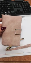 SMOOZA-Cartera de Piel de Mujer, Cartera de Piel de Mujer, billetera mate corta, billetera de Mujer con tres tarjetas plegables, 2020
