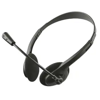 

Headset with microphone trust ziva chat-stereo-lightweight-soft pads and adjustable headband-jack 3.5mm