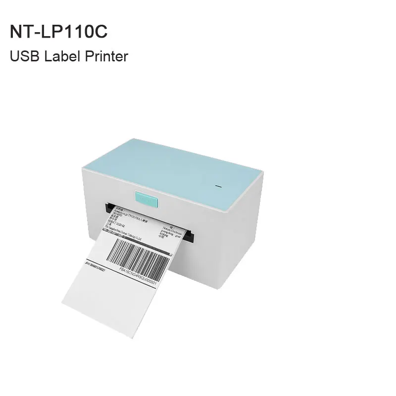 mini portable printer NETUM Desktop Thermal Label Printer NT-LP110A Thermal Barcode Printer for Shipping Express Label 4x6 Printing Mac OS/Windows mini printer for stickers Printers