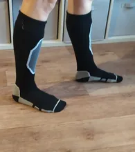 Calcetines gruesos de algodón con absorción de humedad para hombre y mujer, calcetín deportivo para esquí, Snowboard, ciclismo, esquí, Fútbol