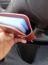 Funda de cuero PU para tarjetas de crédito para hombre y mujer, tarjetero de 24 Bits, cartera para tarjetas y documentos de identidad, H088