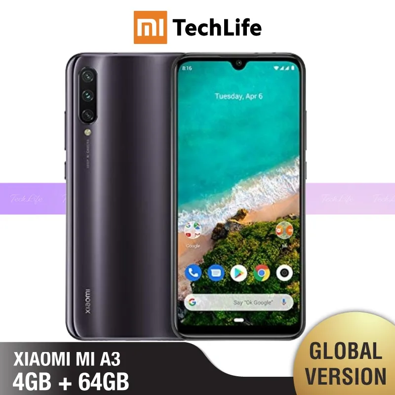

Global Version Xiaomi Mi A3 64GB ROM 4GB RAM (Brand New / Sealed) mi a3, mia3