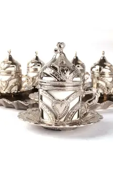 

Ottoman Patterned 6 Person Coffee Cup Set - Premium Quality Porcelain