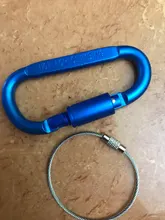 Clip-Set Carabiner Keychain Cable-Wire-Ring Hanging-Hook Climbing-Equipment D-Ring Lixada