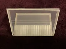 Caja de almacenamiento clara de 10/20/30 ranuras para limas de uñas, contenedor para accesorios de uñas