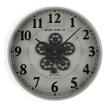 

Wall Clock Metal MDF Wood/Crystal (6,5 x 50 x 50 cm)
