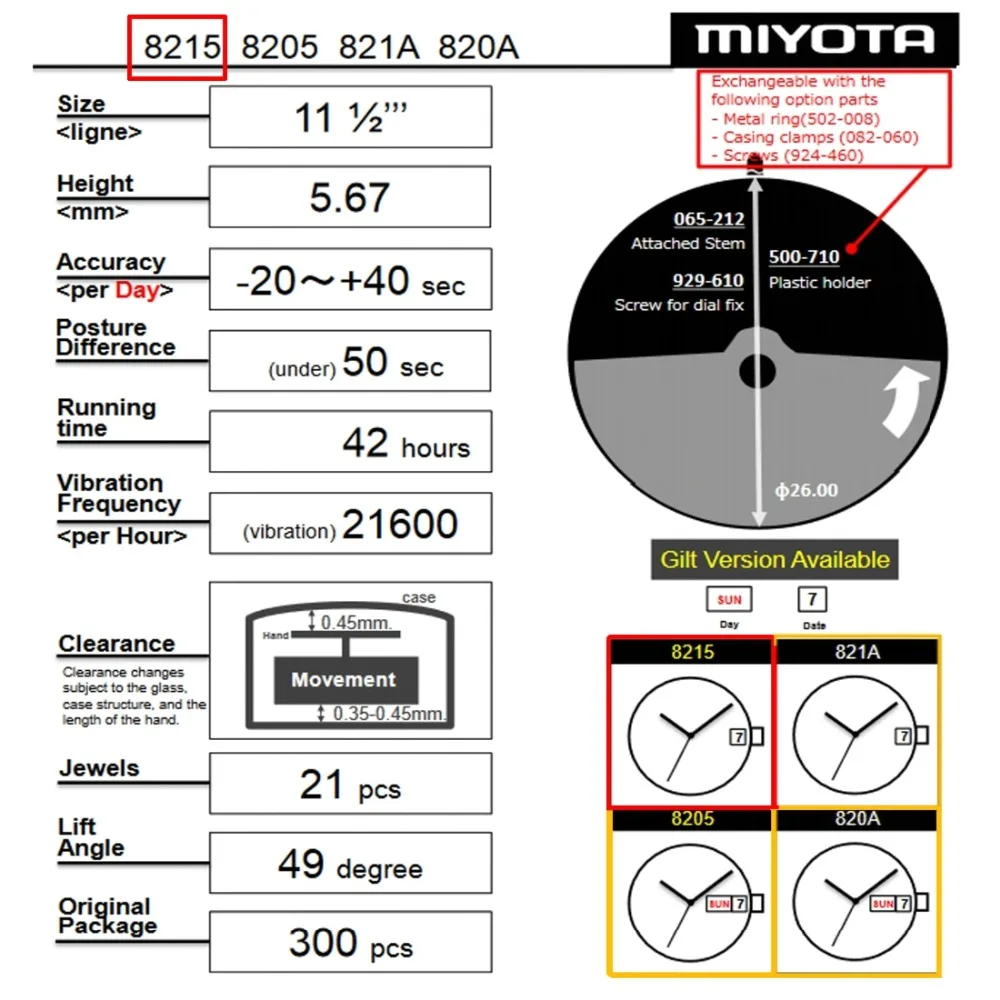 Miyota 8215 05