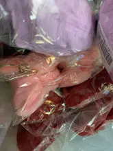 Llaveros de corazón para mujer, de imitación pompón Rex, llave de la bola de piel de conejo, cadenas, bolso para chica, colgante de llavero para coche, novedad de 2020