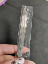 30 Uds aguja para cuentas de joyería haciendo Pines de Metal grandes ojos curva abierta 80mm 100mm 120mm de cuerda de enhebrar agujas de coser