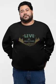 

Angemiel Wear Live 4gratitude In Black Men 'S Sweatshirt