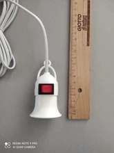 Bases Bulb-Lamp Eu-Plug-Holder-Adapter Power-Cord Converter-On/Off with 4M 8M To 