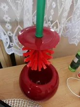 Cepillo de baño nueva hermosa cereza forma Cepillo para inodoro Cepillo de inodoro y titular Set de inodoro Cepillo de Borstel Wc Cepillo Wc trump enikemathemick ④ decoración de hogar