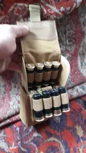 Bolsa de carcasa de munición táctica, 25 balas, calibre 12, riñonera Molle, soporte para pistola de tiro, Cartucho para Rifle, accesorios de caza