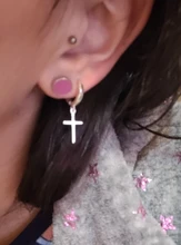 Guarda de Plata de Ley 925 colgante de Cruz Pendientes para las mujeres 2018 nueva tendencia de Moda de dama de joyería de Pendientes para Mujer de Moda