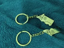 Llavero para enamorados I LOVE YOU, 1 par, casa cálida, pareja llave Cadena de recuerdo, regalo de San Valentín