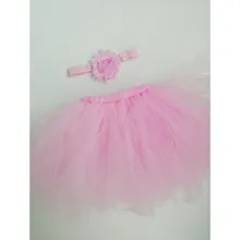 Accesorios de fotografía recién nacido, diadema falda tutú de princesa para niña recién nacida, foto verde, accesorios de fotografía