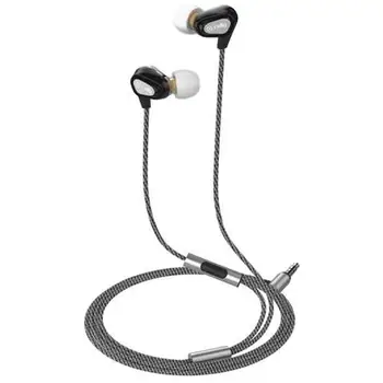

Dual Driver earphones Stereo Ear 3.5mm color NeroCELLY16.69