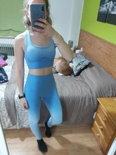 Fitness Sportswear Clothing Gym Leggings Workout-Set Seamless Women Gym 2piece 