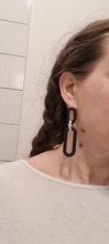 Fashion Jewelry Drop-Earrings Gifts S925-Needle Matte Golden-Plating Resin New-Design
