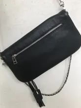 Alas decoradas bolso de un solo hombro de mujer casual moda desenfadada dos cadenas Bolsa Bandolera bolsos de cuero
