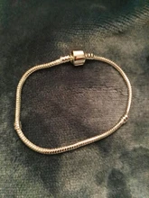 Pulsera de cadena plata de primera ley con cuenta para mujer, brazalete con abalorio, plata esterlina 925, con logotipo S925, hecho a mano