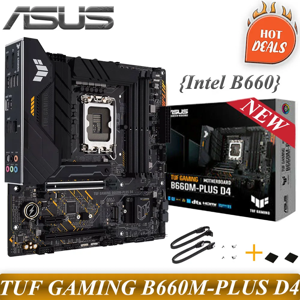 Lga 1700 Asus Tuf Gaming B660mplus D4 Motherboard 12thgen Ddr4 128g