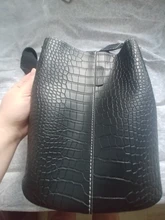 Ansloth-Bolso cruzado de cocodrilo para mujer, bandolera de piel sintética de diseñador de marca, de lujo, bolso de cubo, HPS405