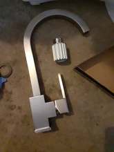 Frap-grifo de cocina, grifería fijadora, mezclador de cocina para el hogar, agua fría y caliente, espacio de aluminio giratorio Crrane F4052-5, novedad